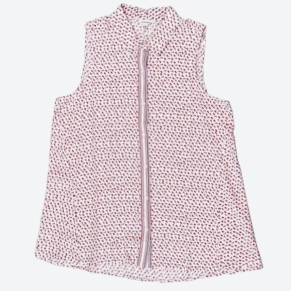 MAX STUDIO TANK TOP SLEEVELESS BUTTON DOWN SHIRT - Picture 12 of 15